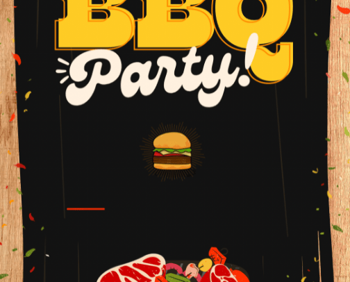 Back yard BBQ cover photo collage