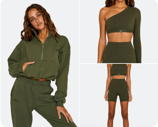 Workout wear cover photo collage