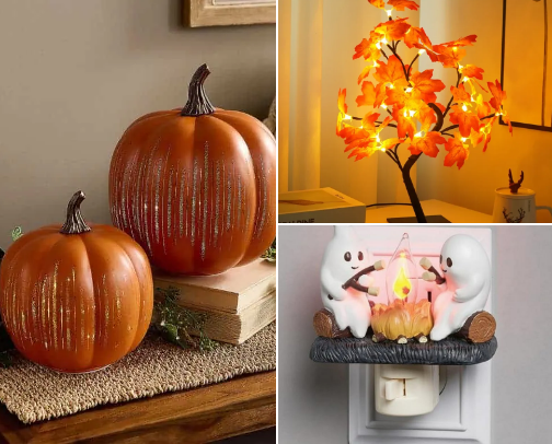 fall decorations that scream spooky🍂👻🎃(but in a cutesy way) cover photo collage