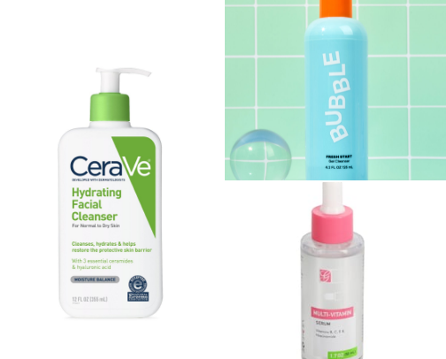 How to get clear skin 🫧 cover photo collage