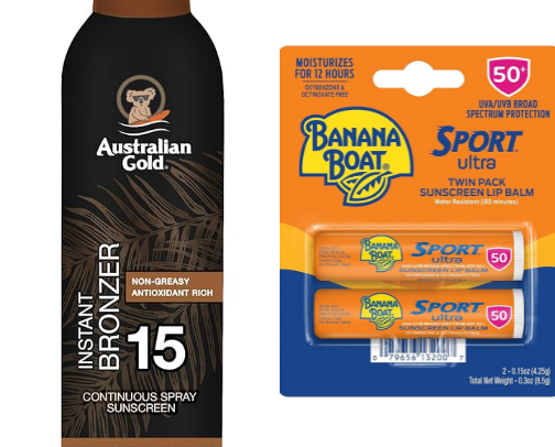Sunscreen cover photo collage