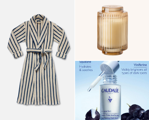 essential items for creating a cozy at-home spa experience cover photo collage