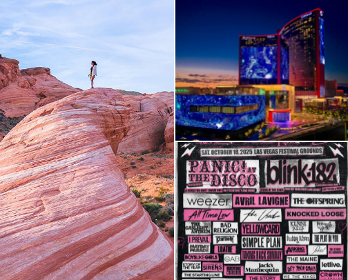 Las Vegas wedding vibes 2025 cover photo collage