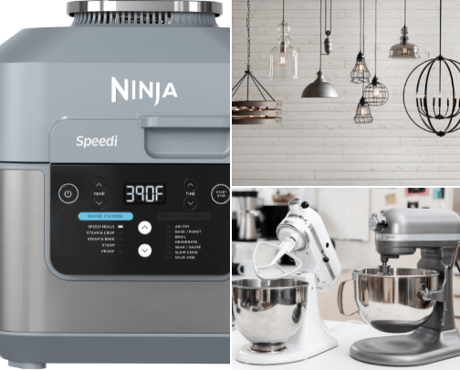 Kitchenware, Kitchen Appliances, Lighting & Kitchen Deco🥄 cover photo collage
