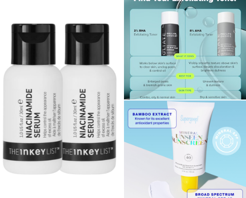 MY SKINCARE ROUTINE FOR OILY SKIN. 🦋 cover photo collage