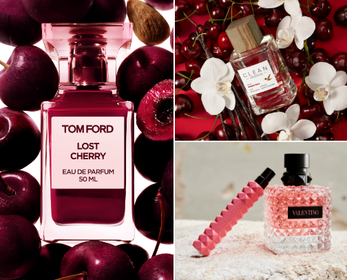 Cherry perfumes🍒 cover photo collage