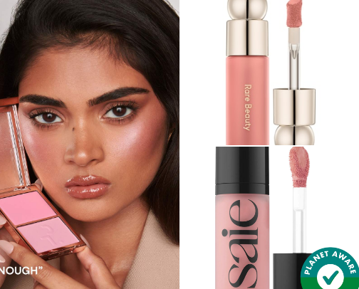 Blushes for medium tan skintone cover photo collage