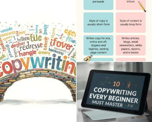 Copywriting Mastery Collection cover photo collage
