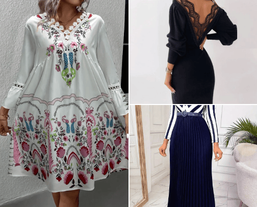 dressess cover photo collage