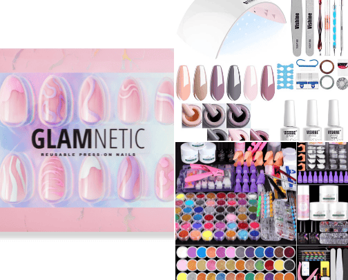 My favorite nail products cover photo collage