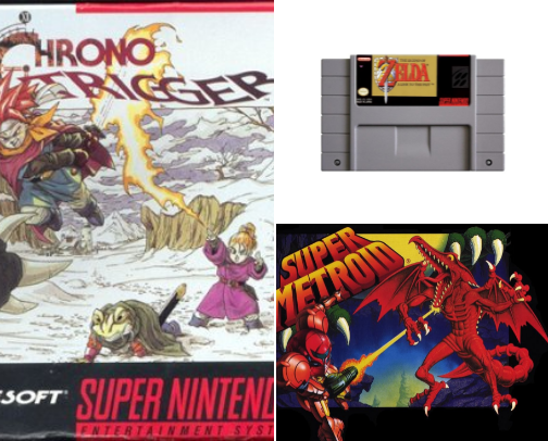 Amazing retro video games from the SNES to the PS2 era cover photo collage