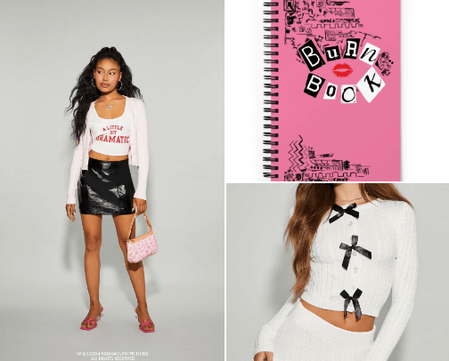 Forever 21 Mean Girls 20th anniversary collection cover photo collage