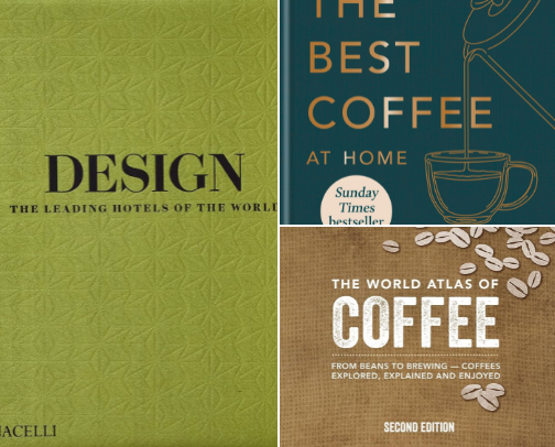 Design, Art, and Cooking Books cover photo collage