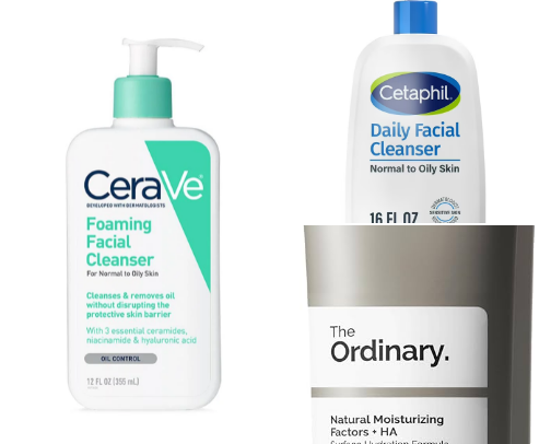 Skincare for oily skin cover photo collage