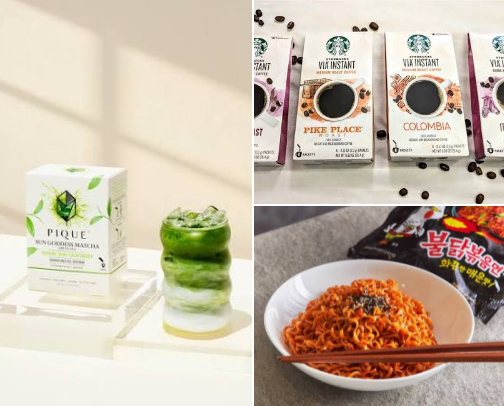 INSTANT FAVES: Snack, Sip, Slurp cover photo collage