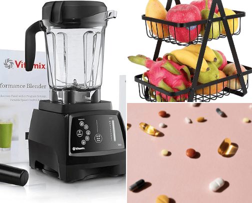 Vitamins in the kitchen! cover photo collage