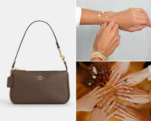 Bags & Bling 💎 cover photo collage