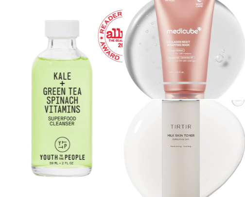 Best Skincare Products for Glass Skin & Hydrated, Glowing Skin 💦✨ cover photo collage