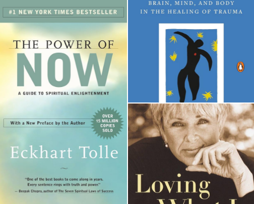 Books that helped with my C-PTSD cover photo collage