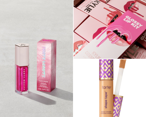 Office baddie beauty bag cover photo collage