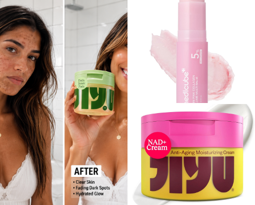 Anti-aging Beauty Routine -  Korean Skincare, Light Therapy & NAD+ Supplements cover photo collage