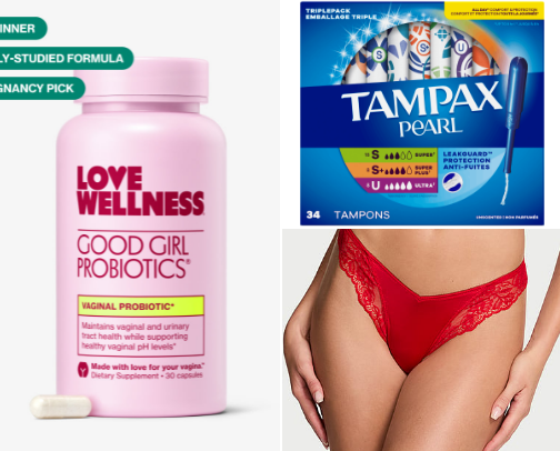 Feminine & Vagina Care Essentials 🐱 💦 🌸 cover photo collage