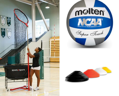 Volleyball Training and Equipment cover photo collage