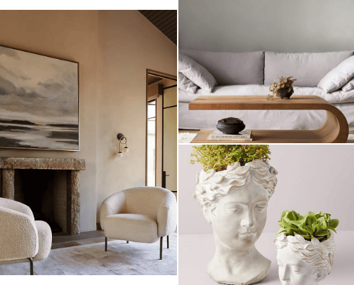 Cozy Neutral Home Finds cover photo collage