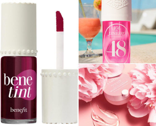 Fav beauty products cover photo collage