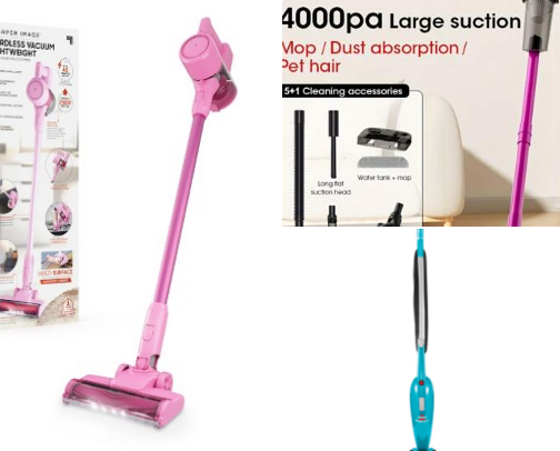 Pretty and Powerful Vacuums cover photo collage