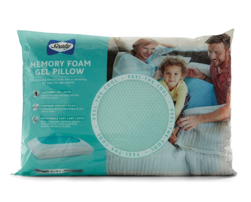 Sealy memory foam cooling pillows cover photo collage