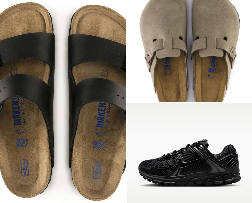 Comfy & trendy footwear you will find in my closet. cover photo collage
