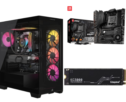 Gaming Computer cover photo collage