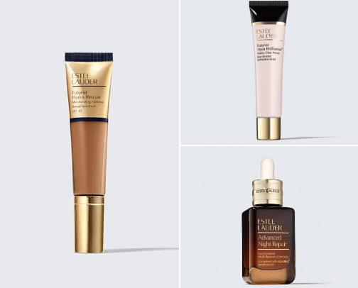 My Estee Lauder Recs for Glowy Skin (for oily girls) cover photo collage