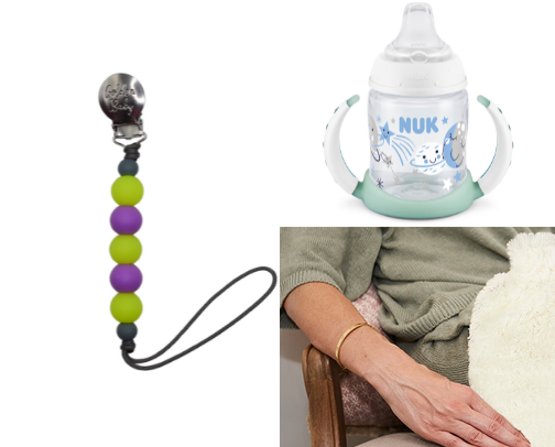 Snuggles, Snacks, and Soothers cover photo collage