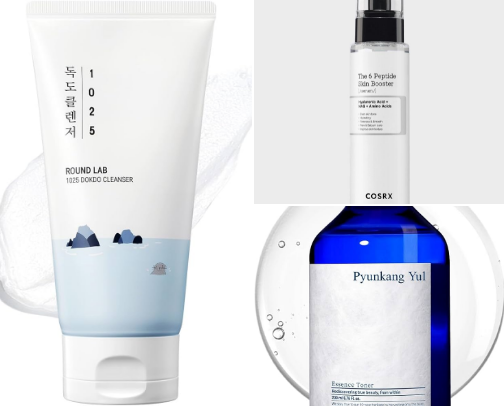 Post Chemical Peel Gentle AM Routine cover photo collage