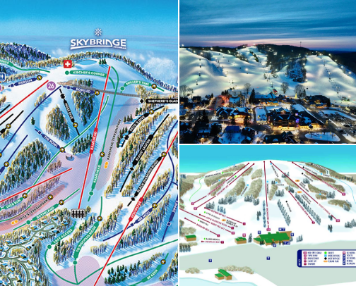 Ski Resorts cover photo collage