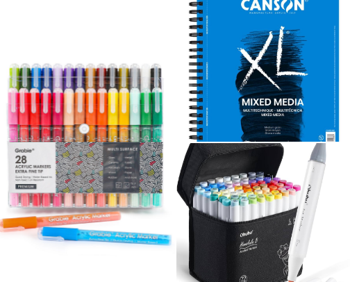 Best Art Supplies for Beginners Artists cover photo collage