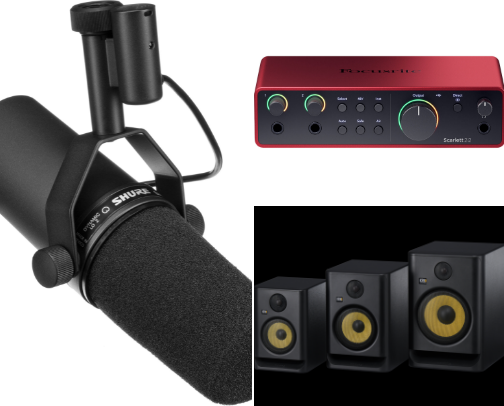 My Music Studio Must-Haves cover photo collage