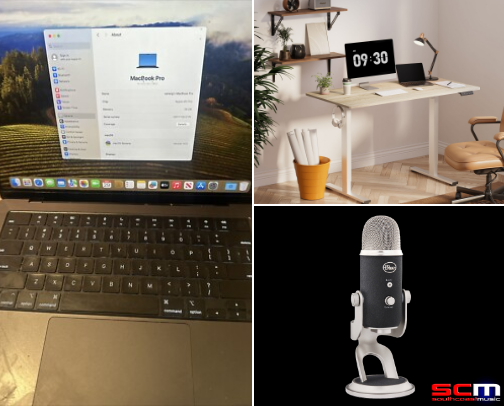 My Tech Stack as a Stay-at-Home Mom Entrepreneur (AKA: The Tools That Keep Me Sane, Slightly Productive, and Off the Floor at 3 PM)” cover photo collage