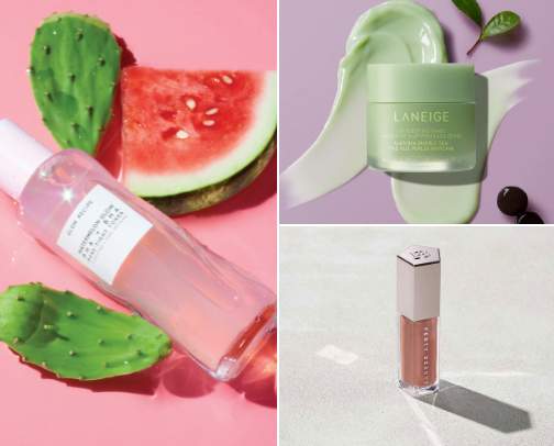 My current makeup and skincare favorites cover photo collage