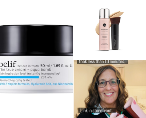 Beauty recs for low maintenance gals! cover photo collage