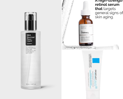 Skin Cycling Products cover photo collage