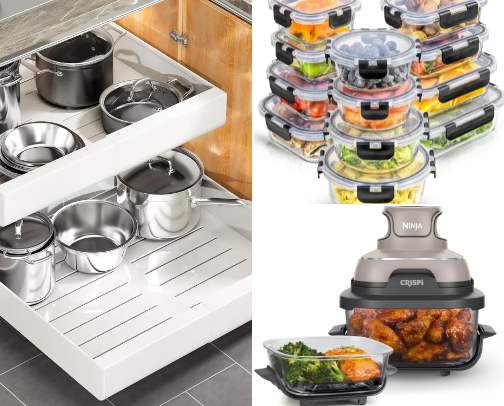 Kitchen Finds & Organization Essentials cover photo collage