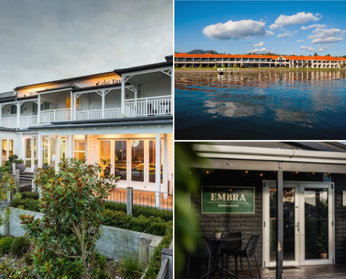 discover taupo, new zealand cover photo collage
