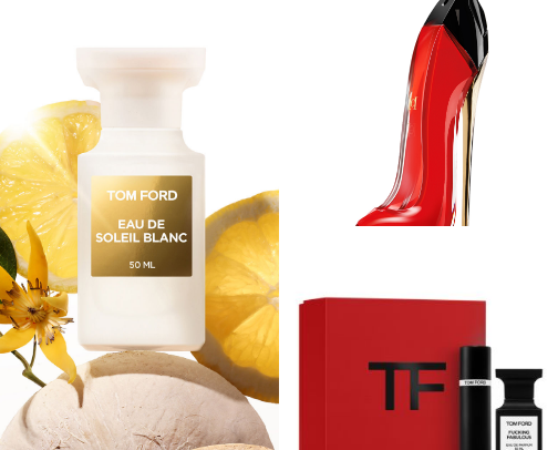 Sinful fragrances cover photo collage