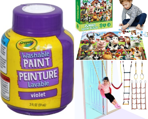 Indoor Family Fun & "Mommy Sanity" Busters cover photo collage