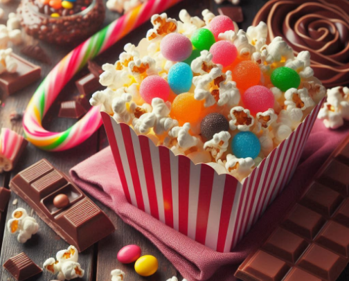 Movie Night Essentials Snacks cover photo collage