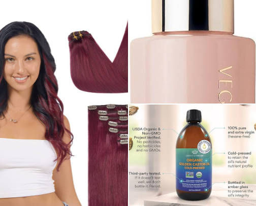 How I Grew My Thin Hair After 50: My Favorite Products, Extensions & Growth Secrets cover photo collage