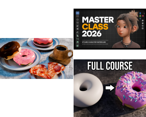 My Beginner Journey Learning 3D Art & Character Sculpting in Blender cover photo collage